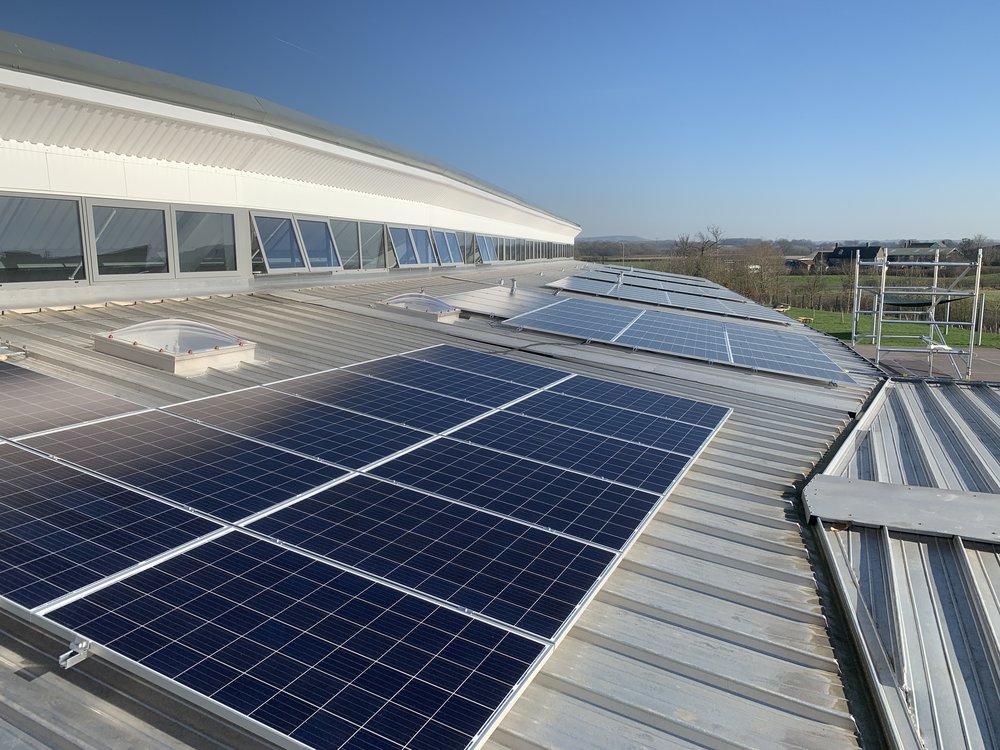 Installation of solar PV by Bright spark energy at Academy