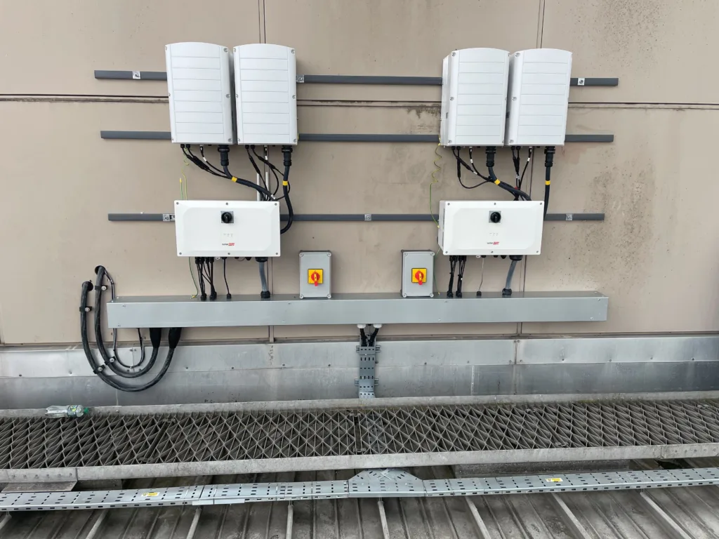 Commercial battery storage installation by Bright Spark Energy