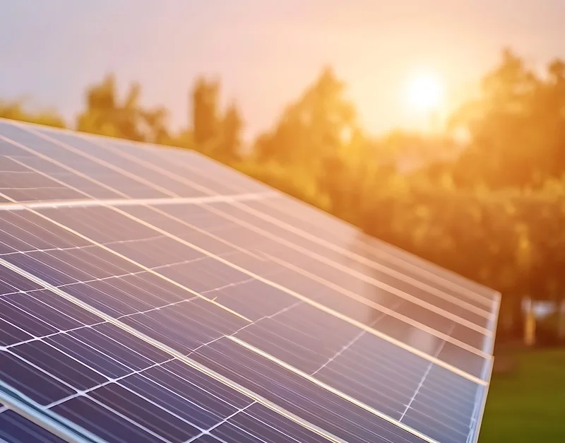 Ground mounted solar panels